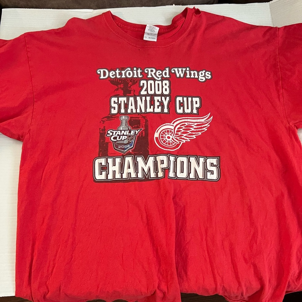 Detroit Red wings 2008 Stanley, cup champions shirt